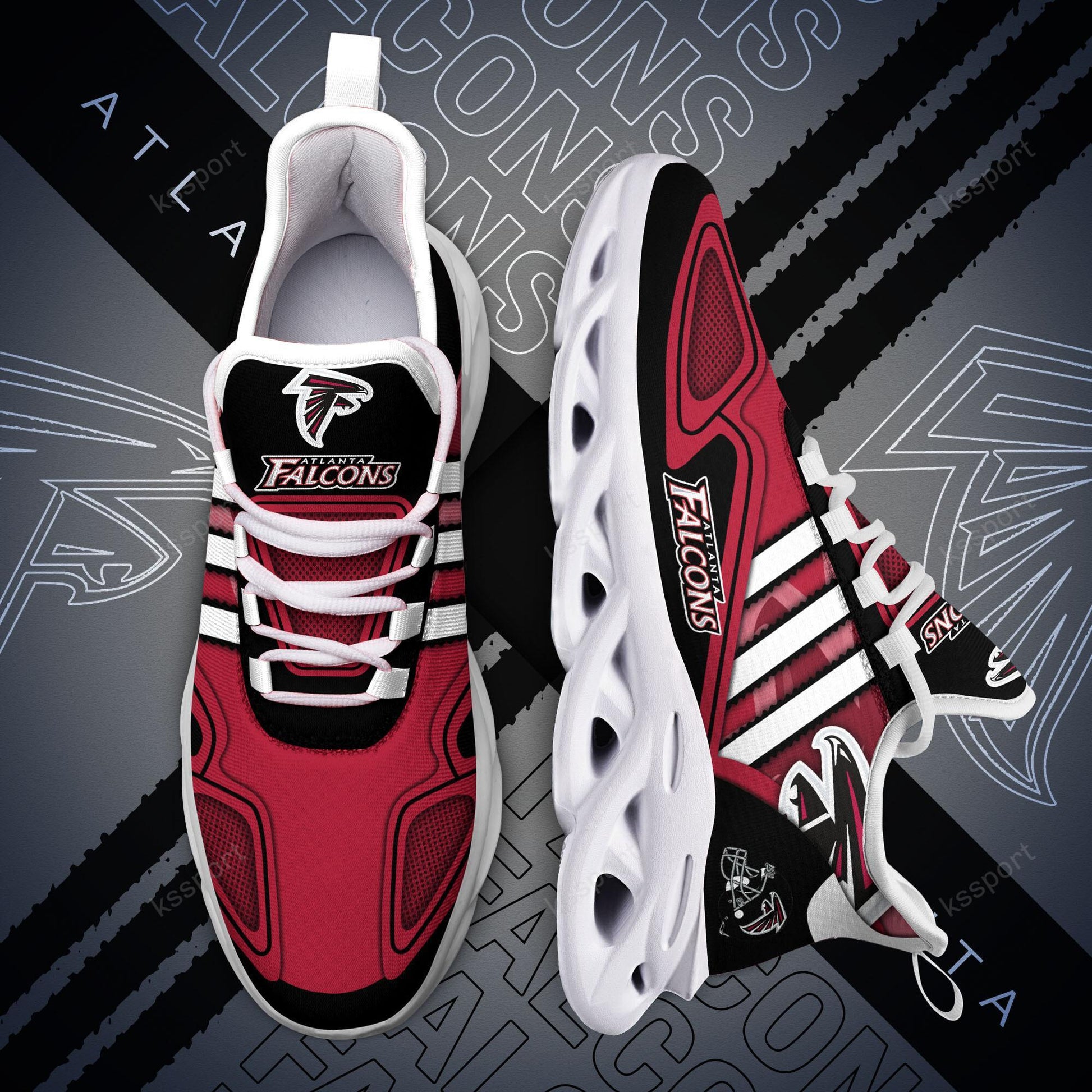 FoxnFish Atlanta Falcons Max Soul Shoes Sneakers For Men And Women