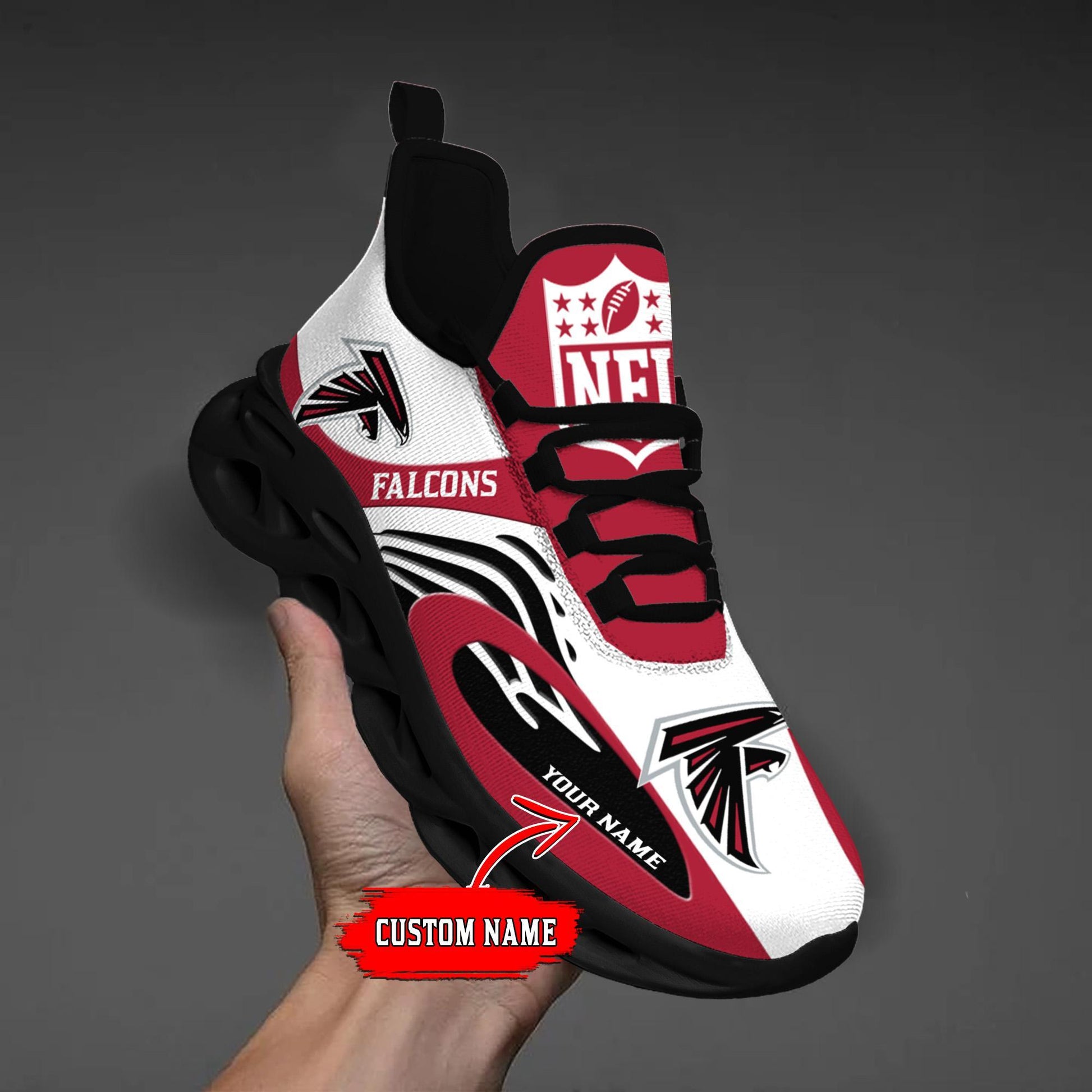 FoxnFish Atlanta Falcons Max Soul Shoes Sneakers For Men And Women