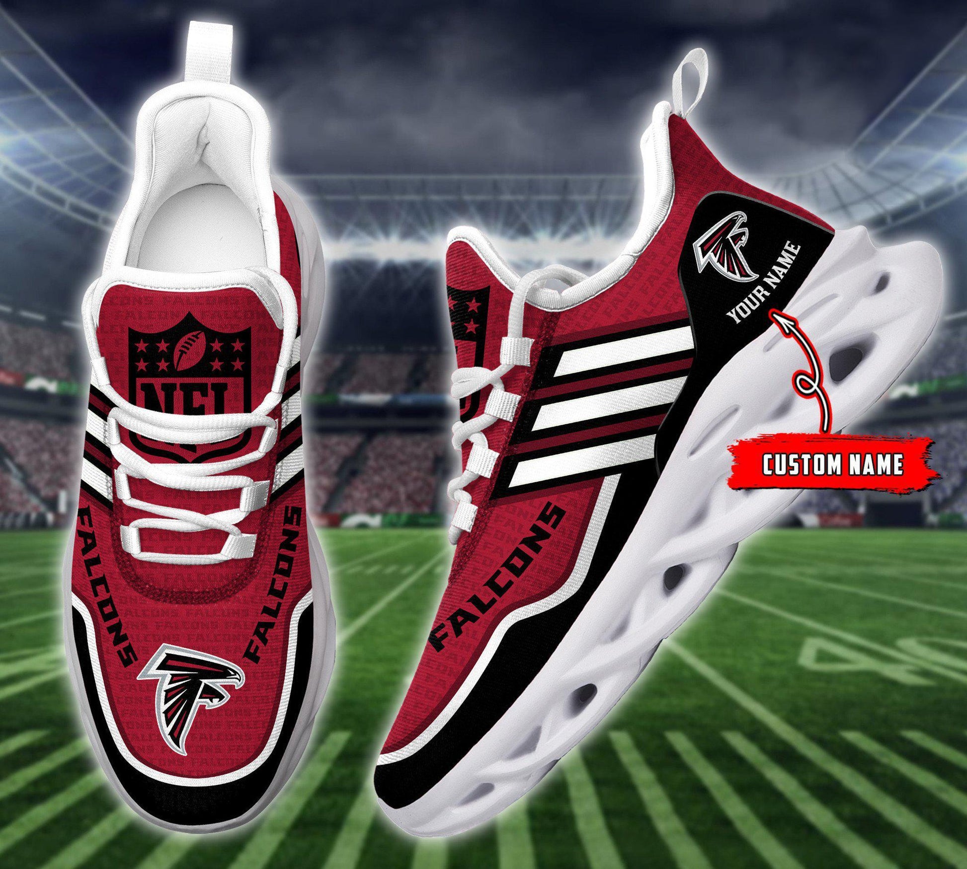 FoxnFish Atlanta FalconsMax Soul Shoes Sneakers For Men And Women