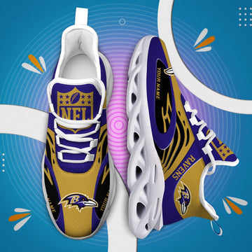 FoxnFish Baltimore Ravens Max Soul Shoes Sneakers For Men And Women