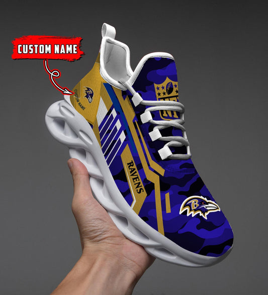 FoxnFish Baltimore Ravens Max Soul Shoes Sneakers For Men And Women