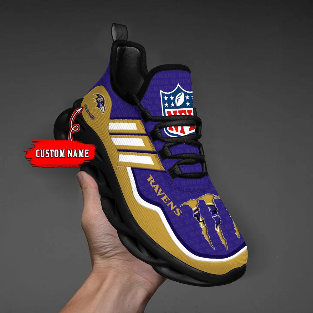 FoxnFish Baltimore Ravens Max Soul Shoes Sneakers For Men And Women