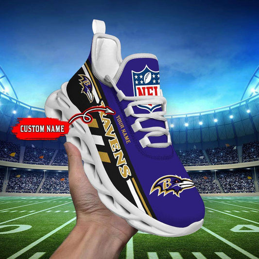 FoxnFish Baltimore Ravens Max Soul Shoes Sneakers For Men And Women