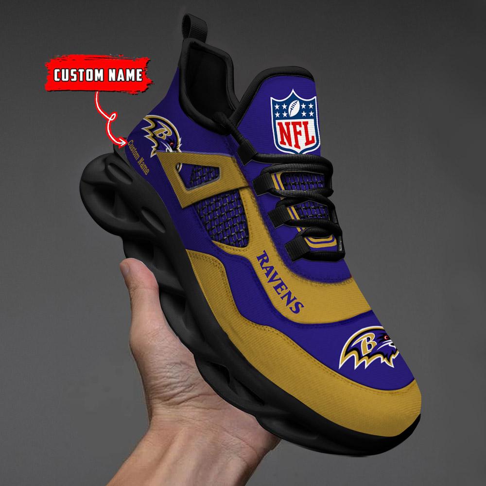 FoxnFish Baltimore Ravens Max Soul Shoes Sneakers For Men And Women