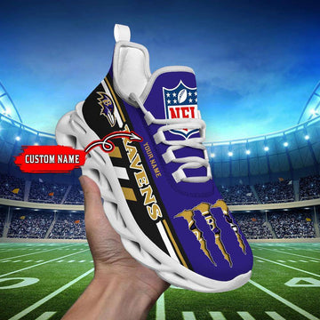 FoxnFish Baltimore Ravens Max Soul Shoes Sneakers For Men And Women