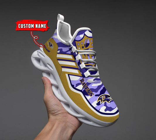 FoxnFish Baltimore Ravens Max Soul Shoes Sneakers For Men And Women