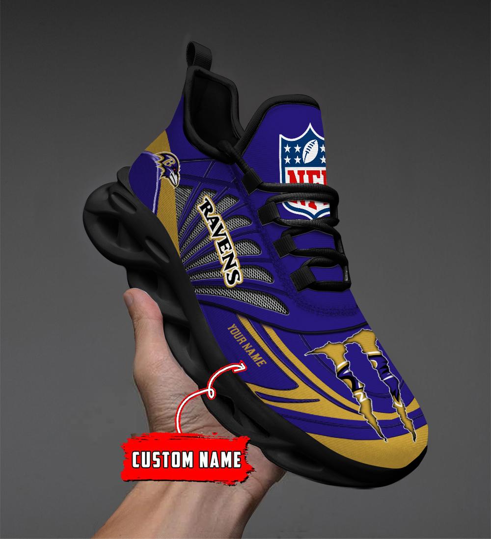 FoxnFish Baltimore Ravens Max Soul Shoes Sneakers For Men And Women