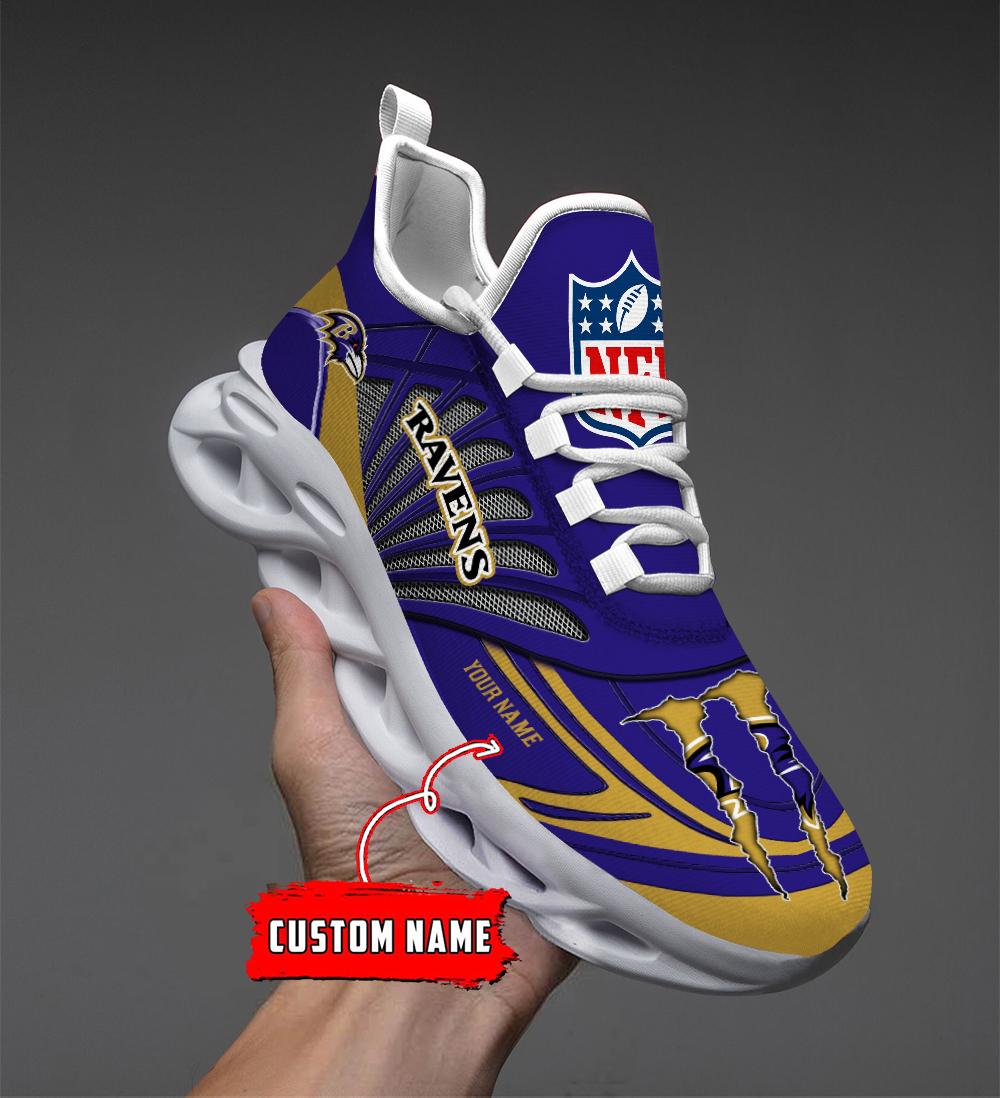 FoxnFish Baltimore Ravens Max Soul Shoes Sneakers For Men And Women