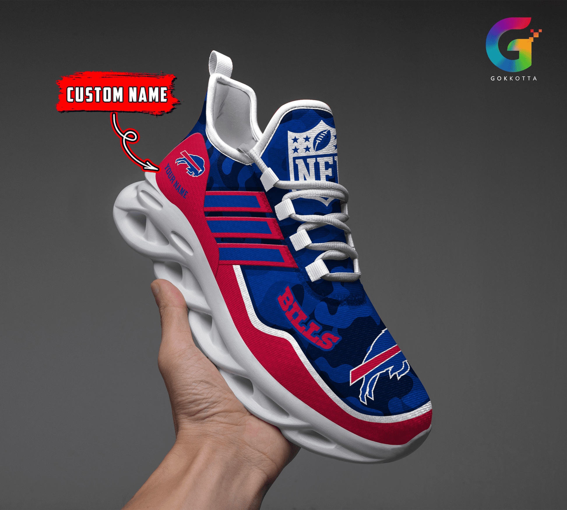 FoxnFish Buffalo Bills Max Soul Shoes Sneakers For Men And Women