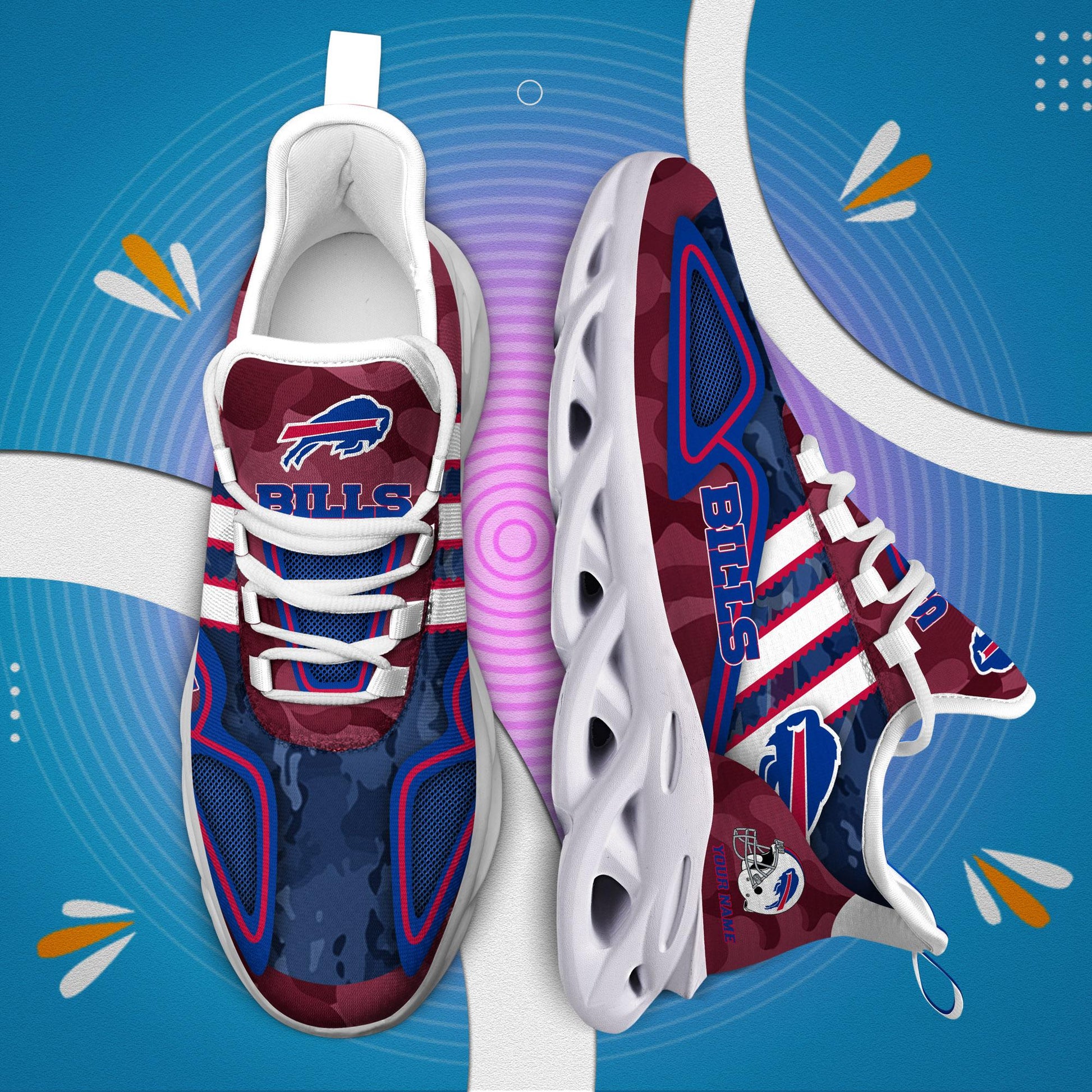 FoxnFish Buffalo Bills Max Soul Shoes Sneakers For Men And Women