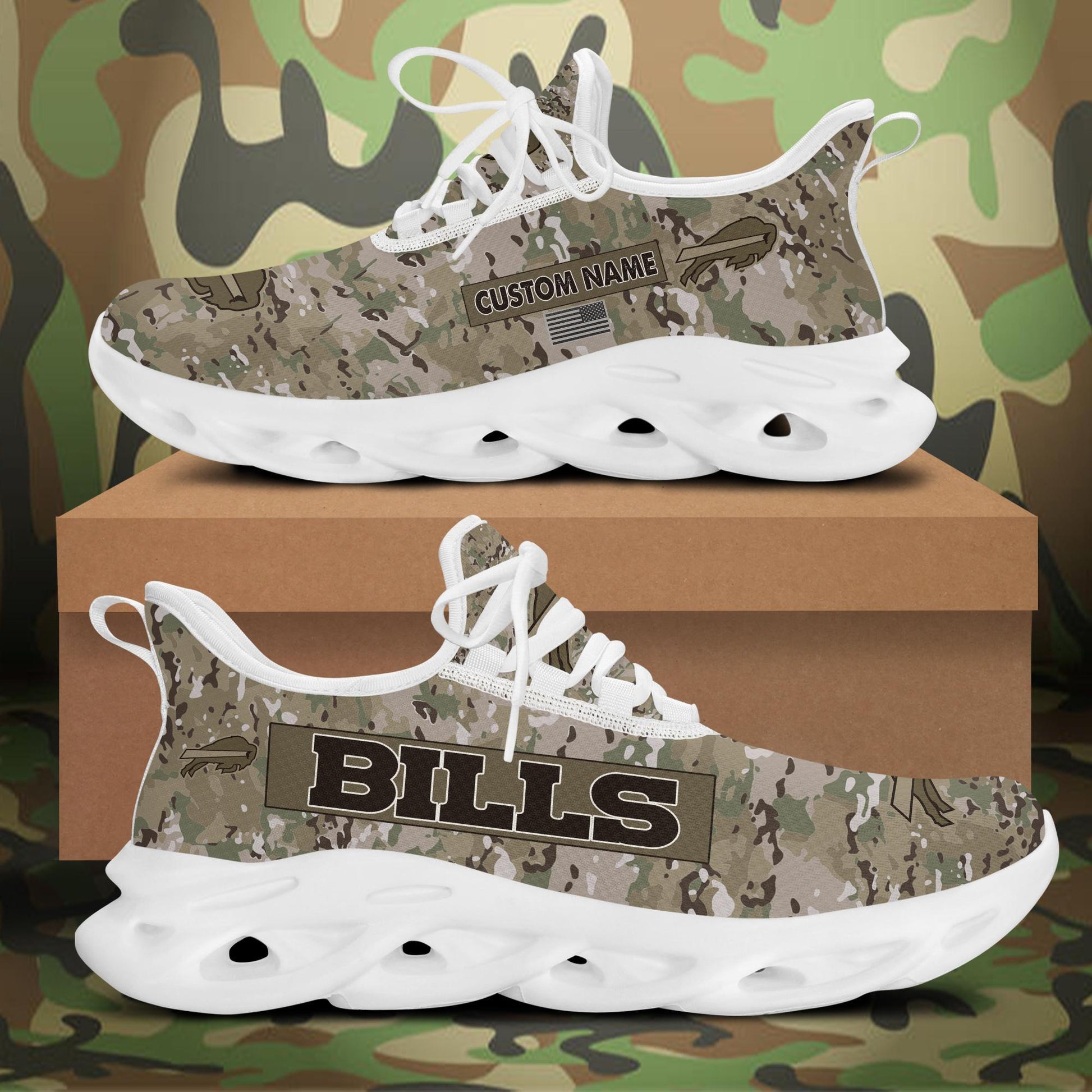 FoxnFish Buffalo Bills Max Soul Shoes Sneakers For Men And Women