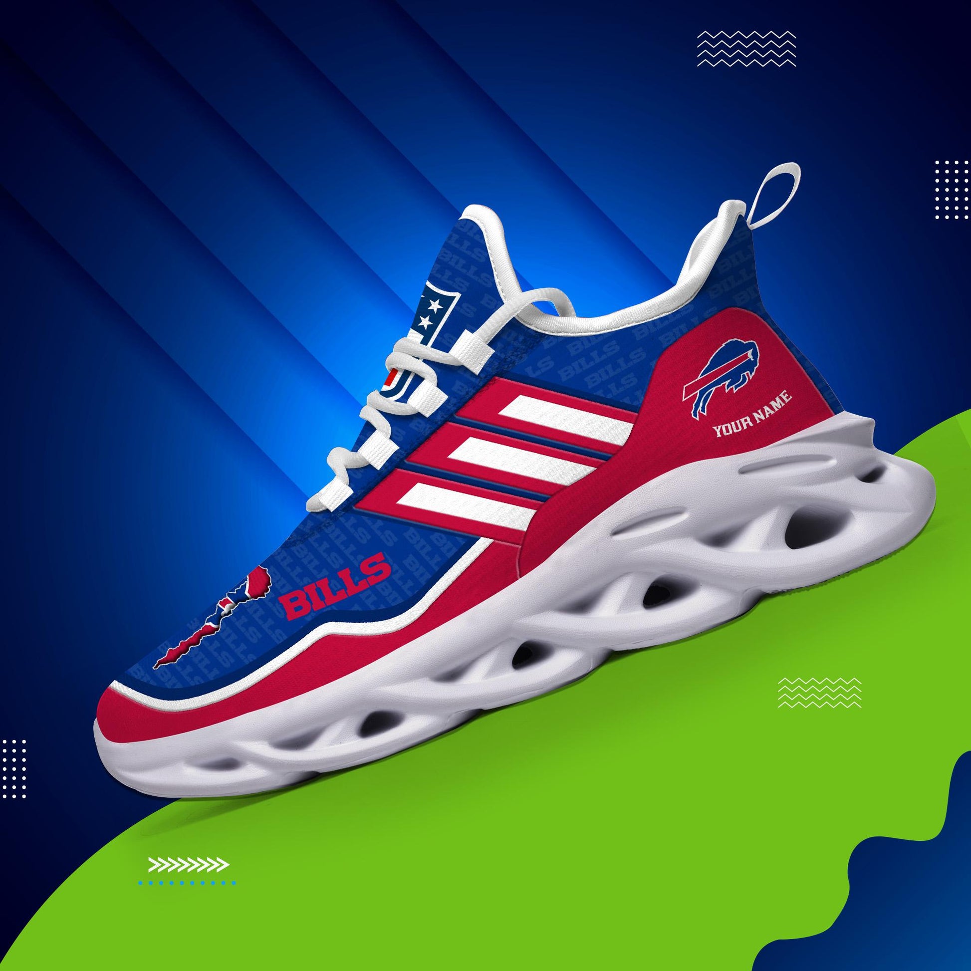 FoxnFish Buffalo Bills Max Soul Shoes Sneakers For Men And Women