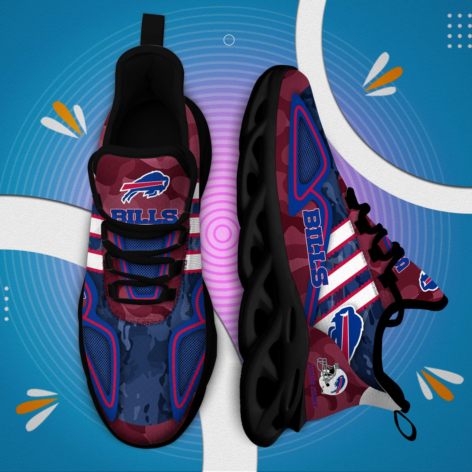 FoxnFish Buffalo Bills Max Soul Shoes Sneakers For Men And Women