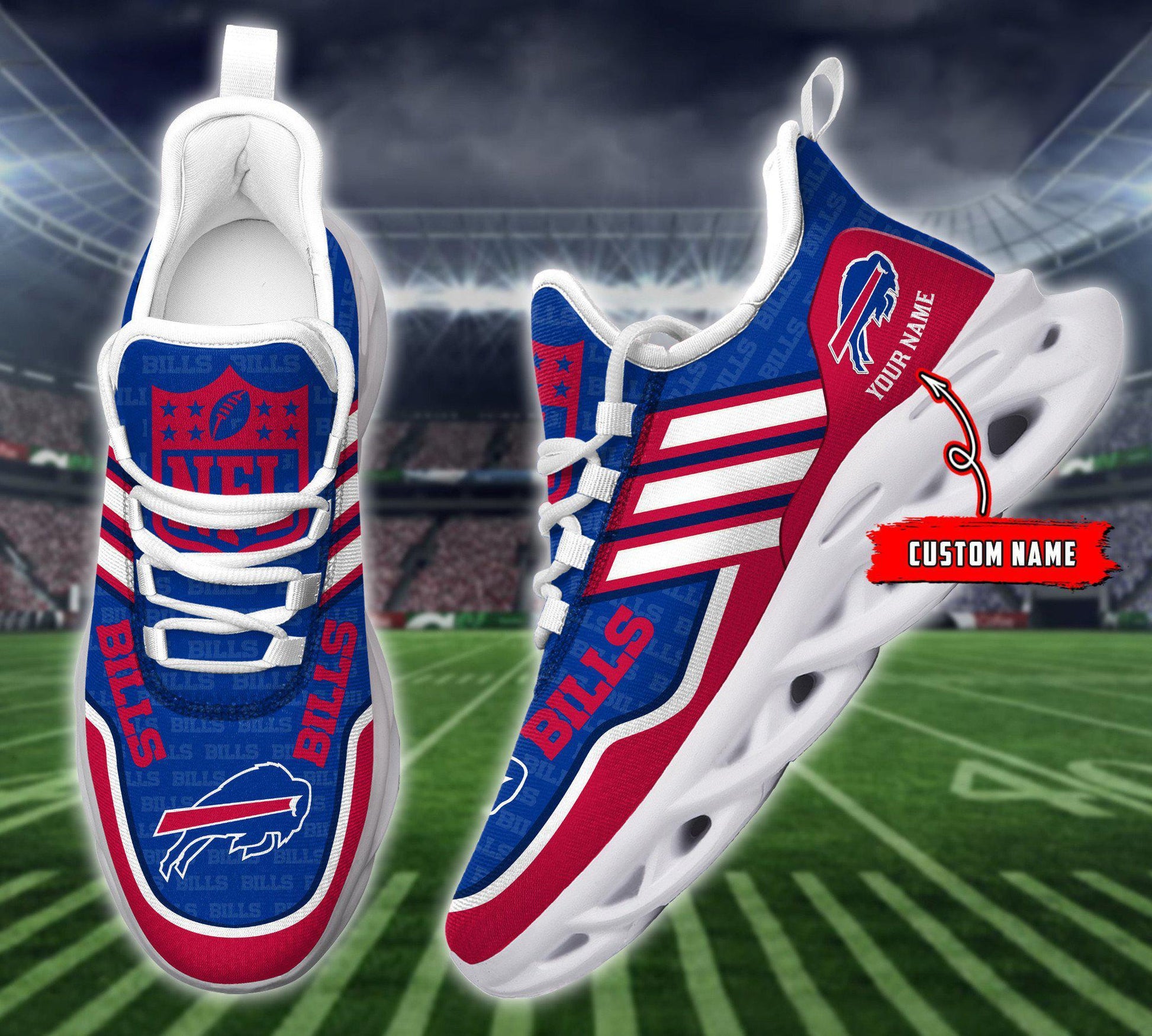 FoxnFish Buffalo Bills Max Soul Shoes Sneakers For Men And Women