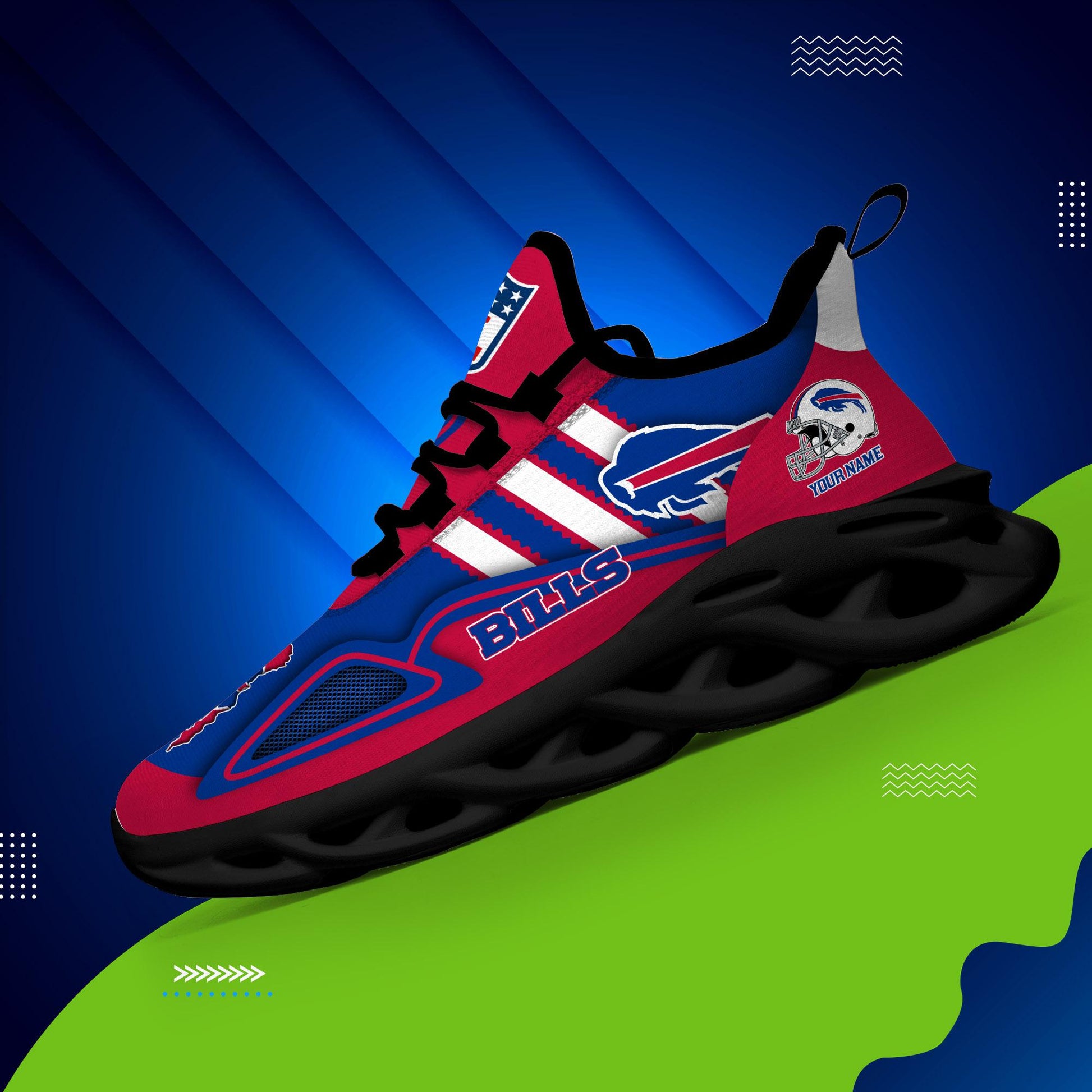 FoxnFish Buffalo Bills Max Soul Shoes Sneakers For Men And Women