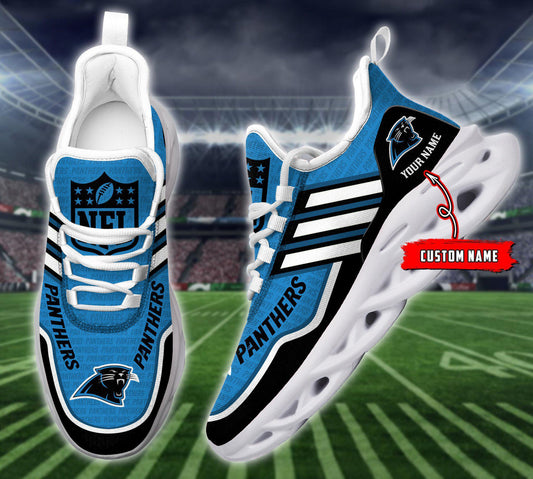 FoxnFish Carolina Panthers Max Soul Shoes Sneakers For Men And Women