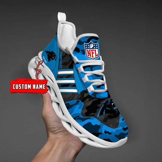 FoxnFish Carolina Panthers Max Soul Shoes Sneakers For Men And Women