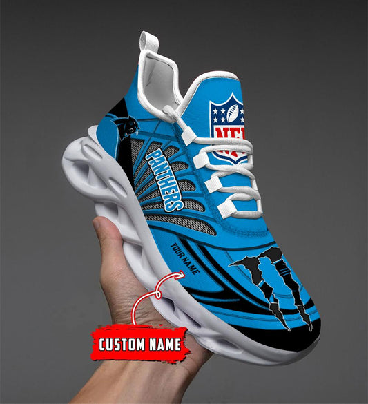 FoxnFish Carolina Panthers Max Soul Shoes Sneakers For Men And Women