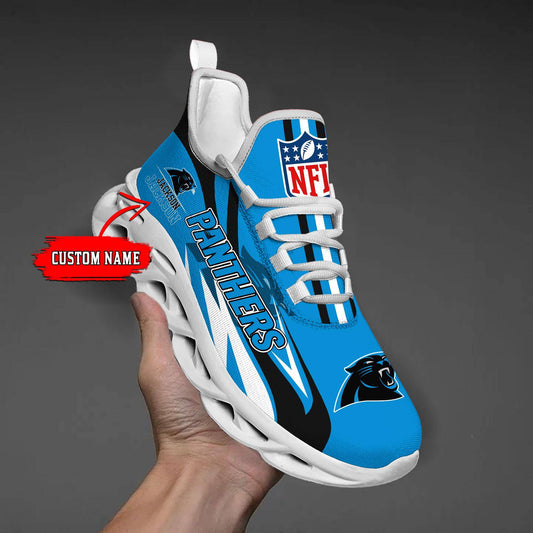 FoxnFish Carolina Panthers Max Soul Shoes Sneakers For Men And Women