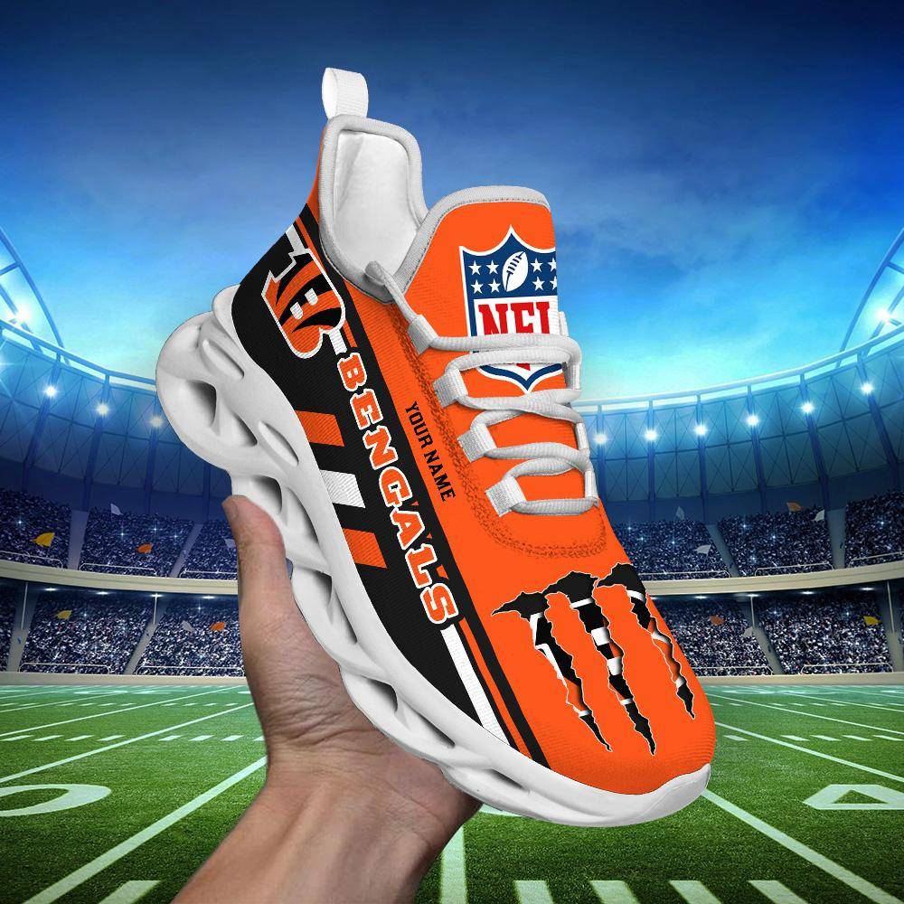 FoxnFish Cincinnati Bengals Max Soul Shoes Sneakers For Men And Women