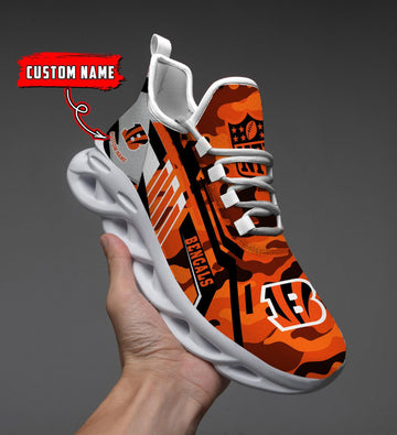 FoxnFish Cincinnati Bengals Max Soul Shoes Sneakers For Men And Women