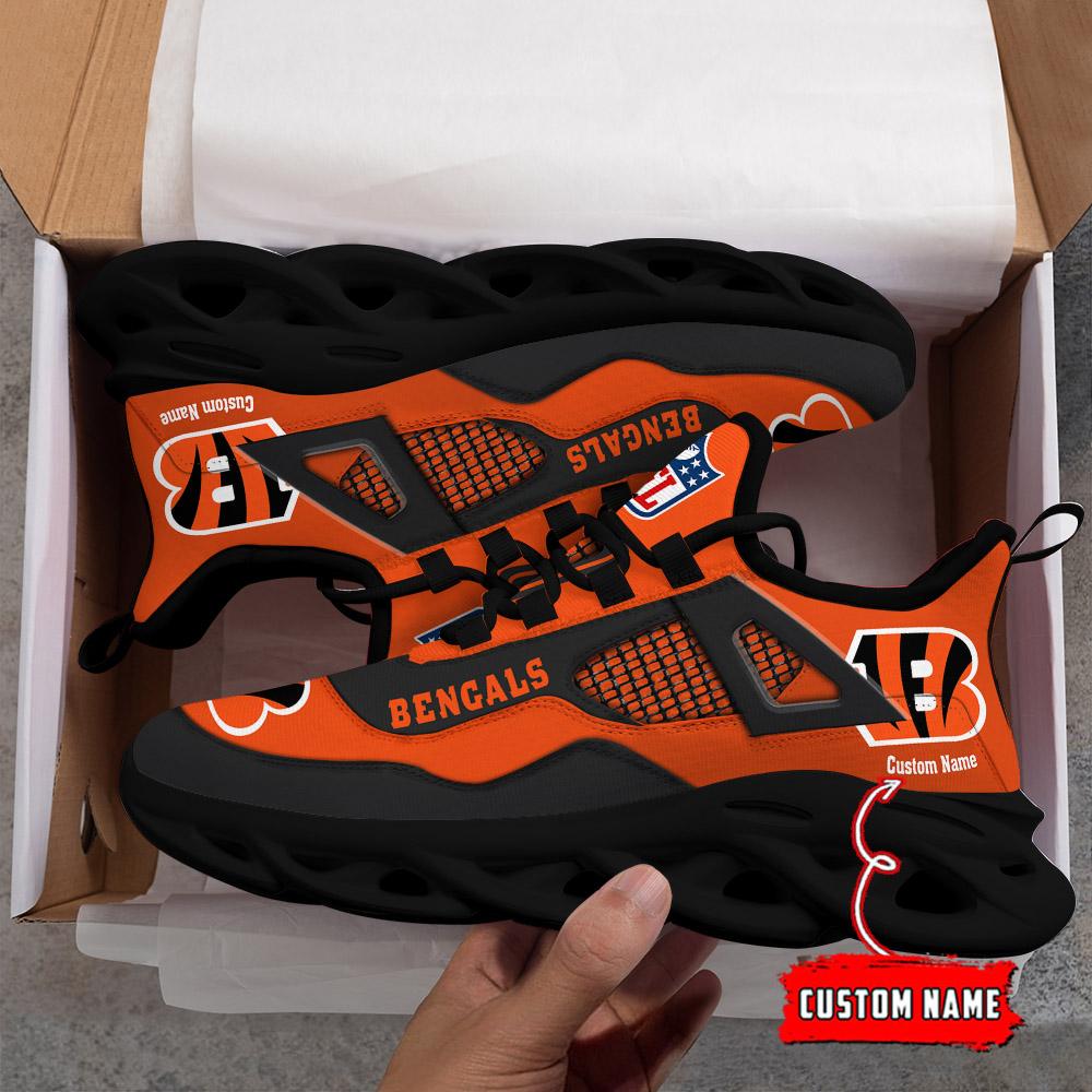 FoxnFish Cincinnati Bengals Max Soul Shoes Sneakers For Men And Women