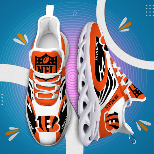 FoxnFish Cincinnati Bengals Max Soul Shoes Sneakers For Men And Women