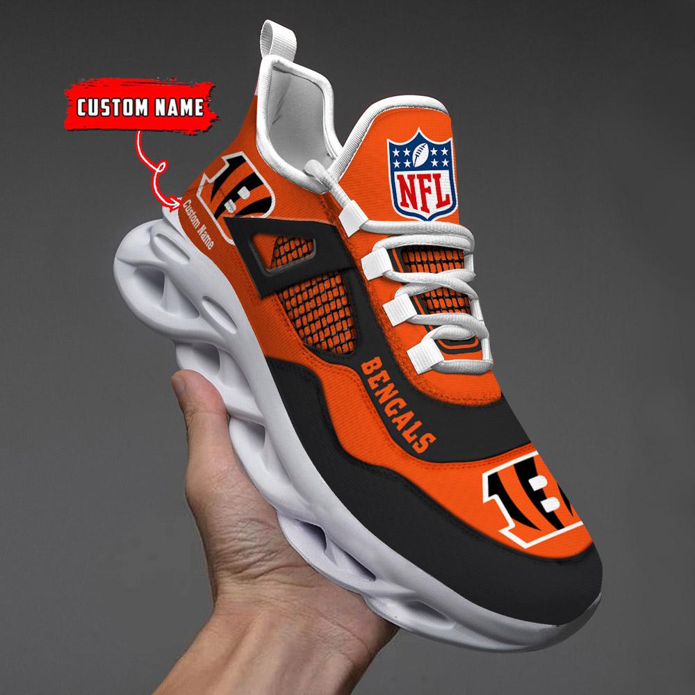 FoxnFish Cincinnati Bengals Max Soul Shoes Sneakers For Men And Women