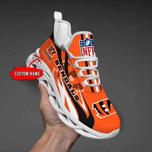 FoxnFish Cincinnati Bengals Max Soul Shoes Sneakers For Men And Women