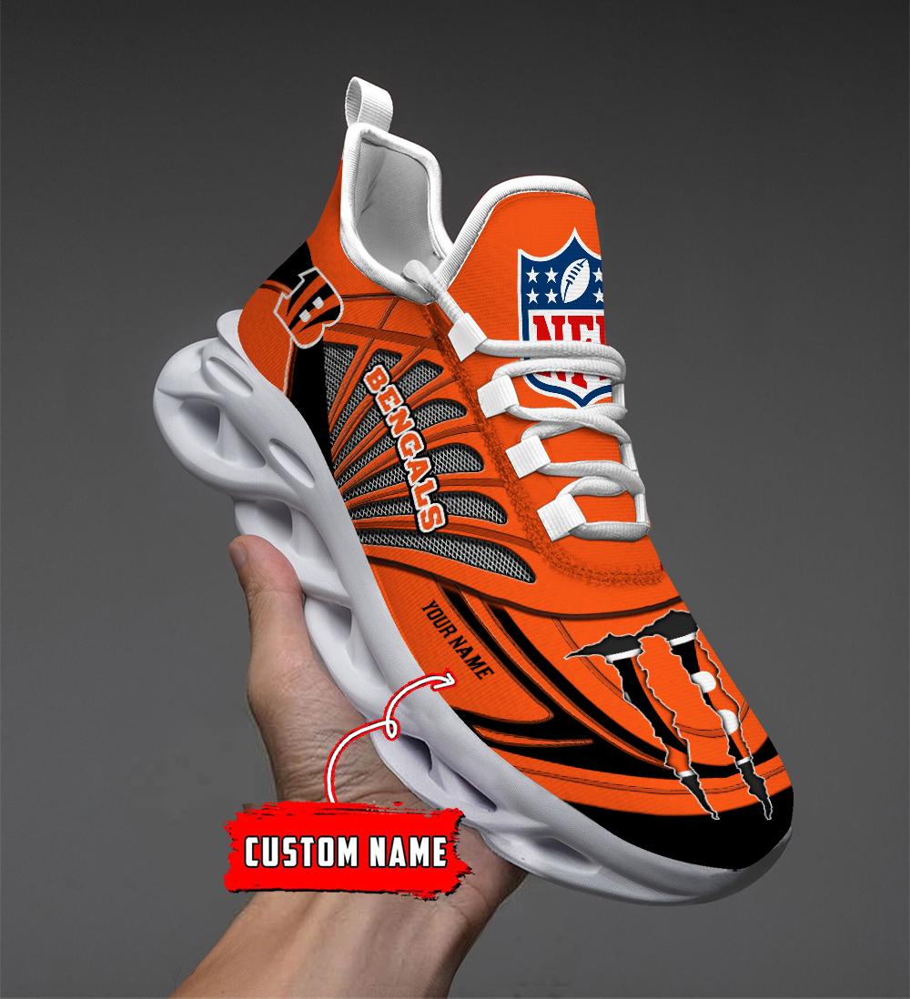 FoxnFish Cincinnati Bengals Max Soul Shoes Sneakers For Men And Women