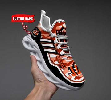 FoxnFish Cincinnati Bengals Max Soul Shoes Sneakers For Men And Women