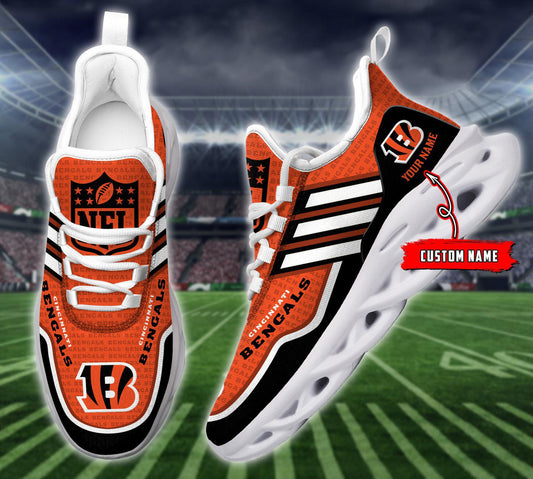 FoxnFish Cincinnati Bengals Max Soul Shoes Sneakers For Men And Women