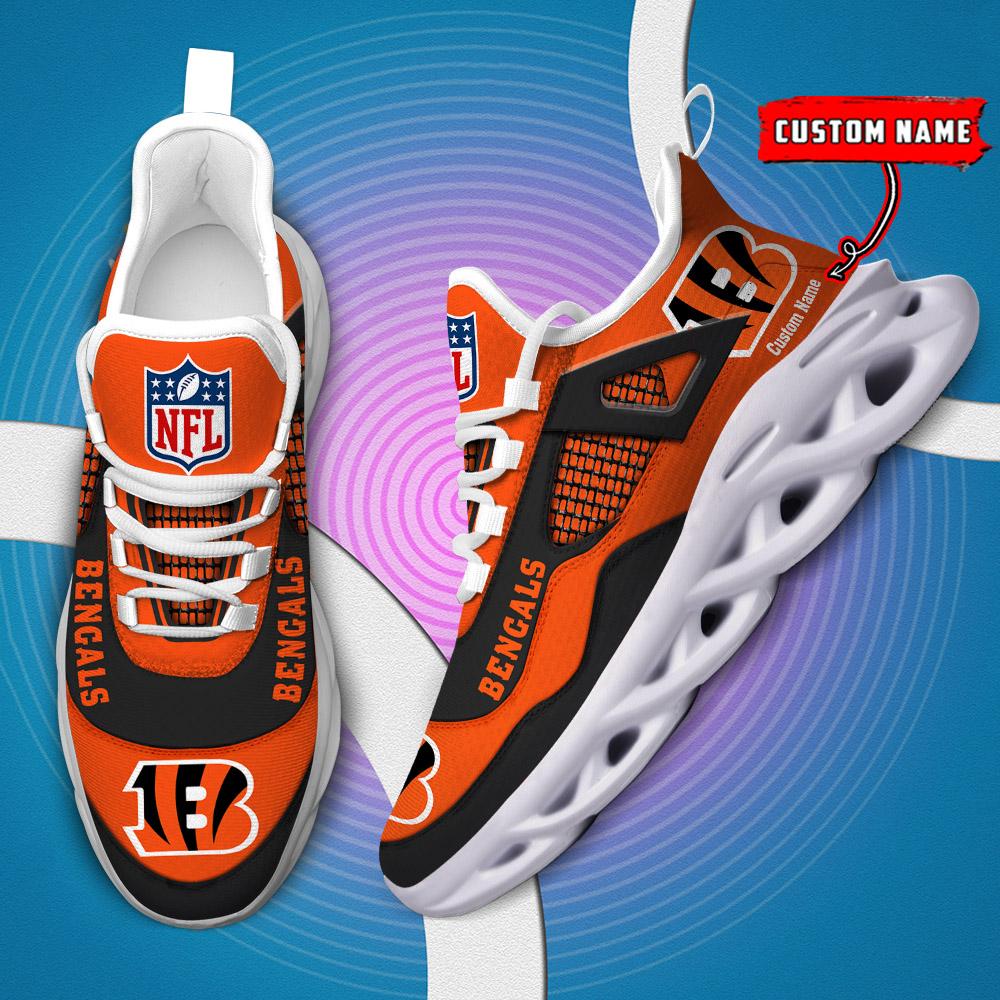 FoxnFish Cincinnati Bengals Max Soul Shoes Sneakers For Men And Women