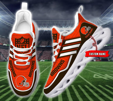 FoxnFish Cleveland Browns Max Soul Shoes Sneakers For Men And Women