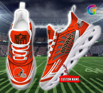 FoxnFish Cleveland Browns Max Soul Shoes Sneakers For Men And Women