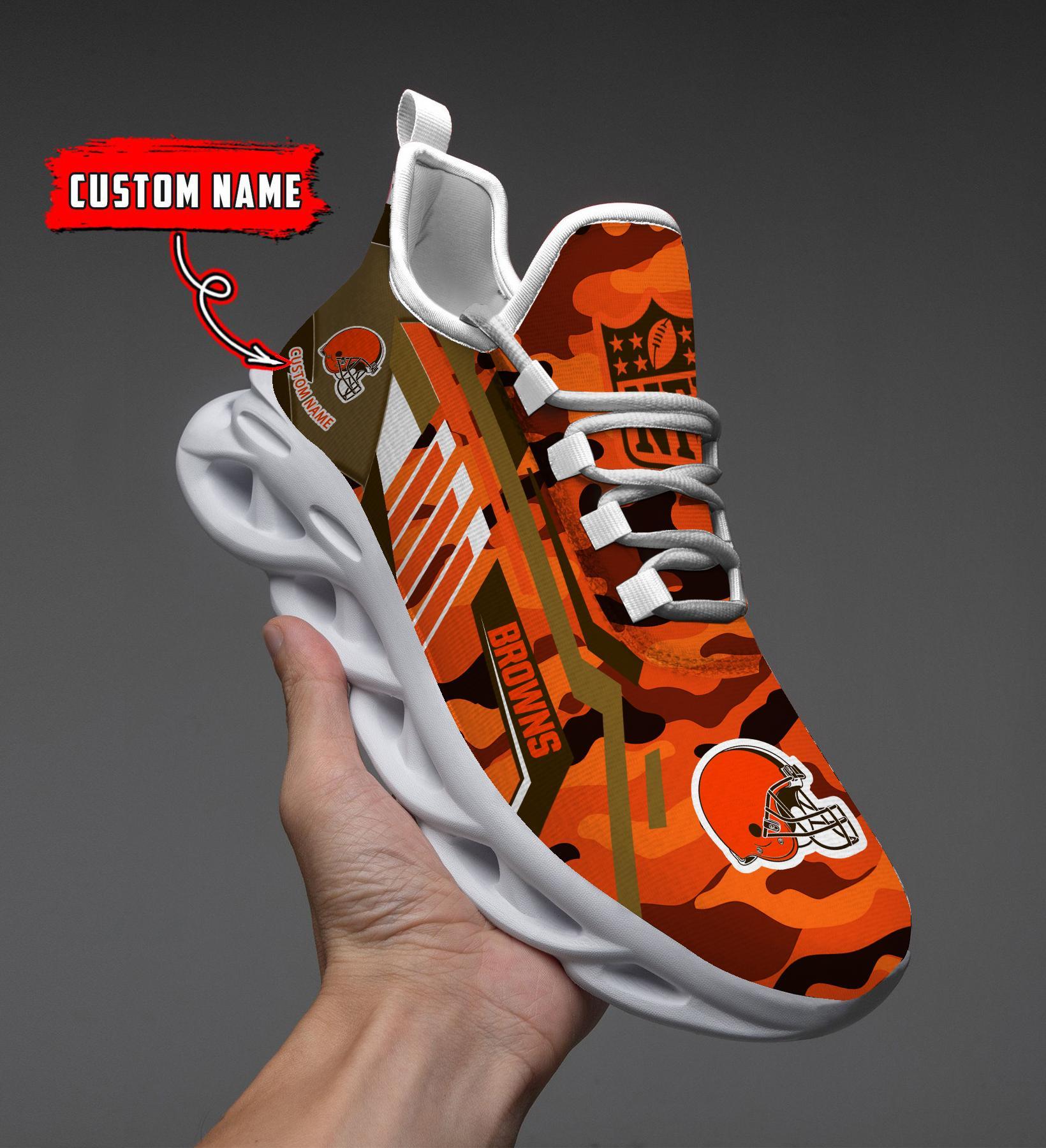 FoxnFish Cleveland Browns Max Soul Shoes Sneakers For Men And Women