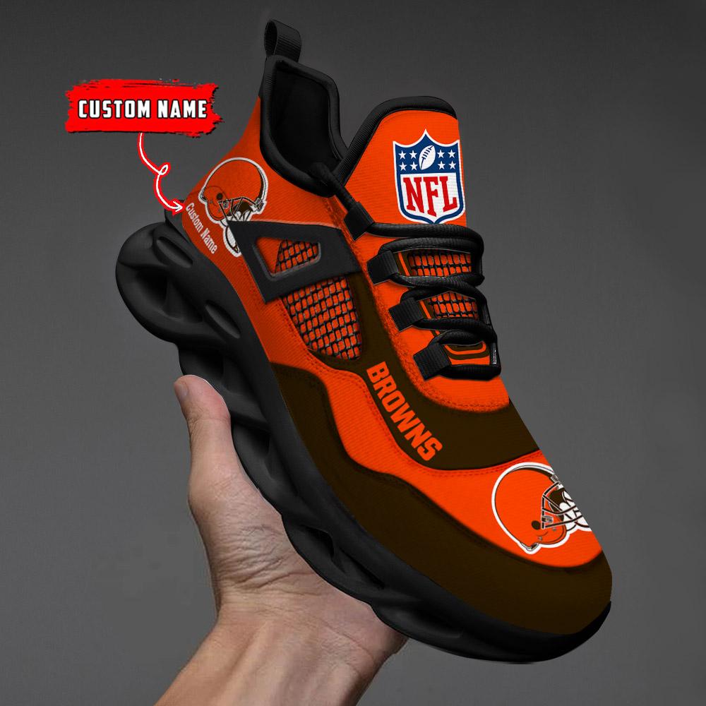 FoxnFish Cleveland Browns Max Soul Shoes Sneakers For Men And Women