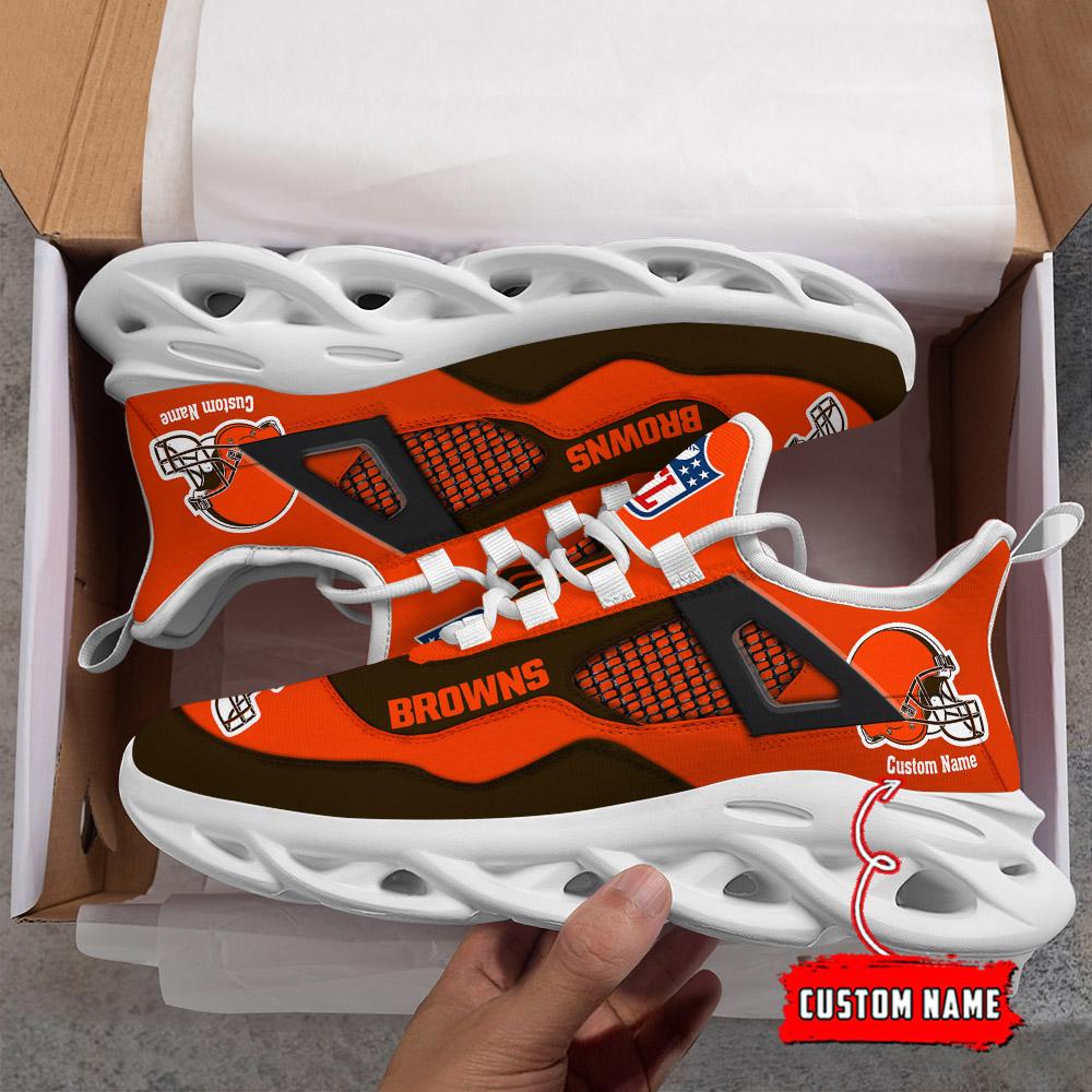 FoxnFish Cleveland Browns Max Soul Shoes Sneakers For Men And Women