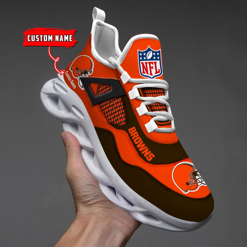 FoxnFish Cleveland Browns Max Soul Shoes Sneakers For Men And Women