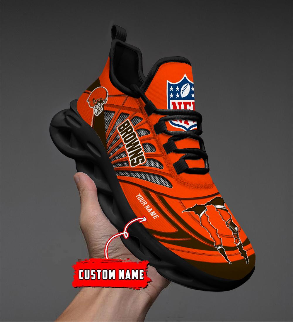 FoxnFish Cleveland Browns Max Soul Shoes Sneakers For Men And Women