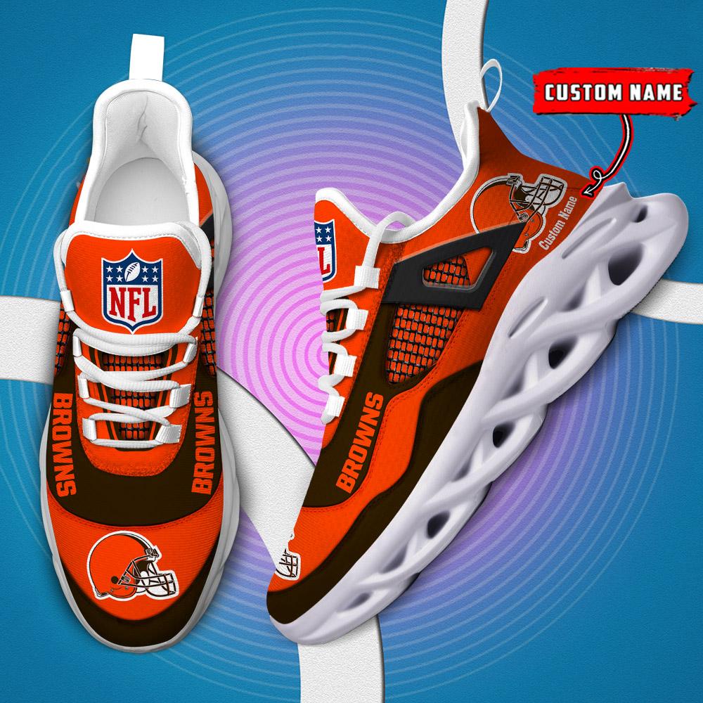 FoxnFish Cleveland Browns Max Soul Shoes Sneakers For Men And Women