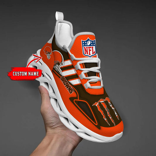 FoxnFish Cleveland Browns Max Soul Shoes Sneakers For Men And Women