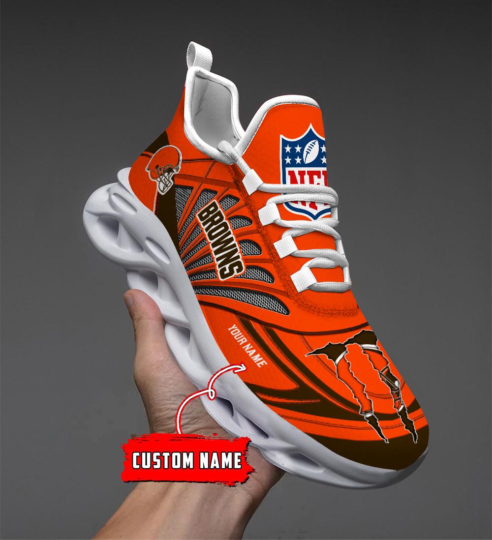 FoxnFish Cleveland Browns Max Soul Shoes Sneakers For Men And Women