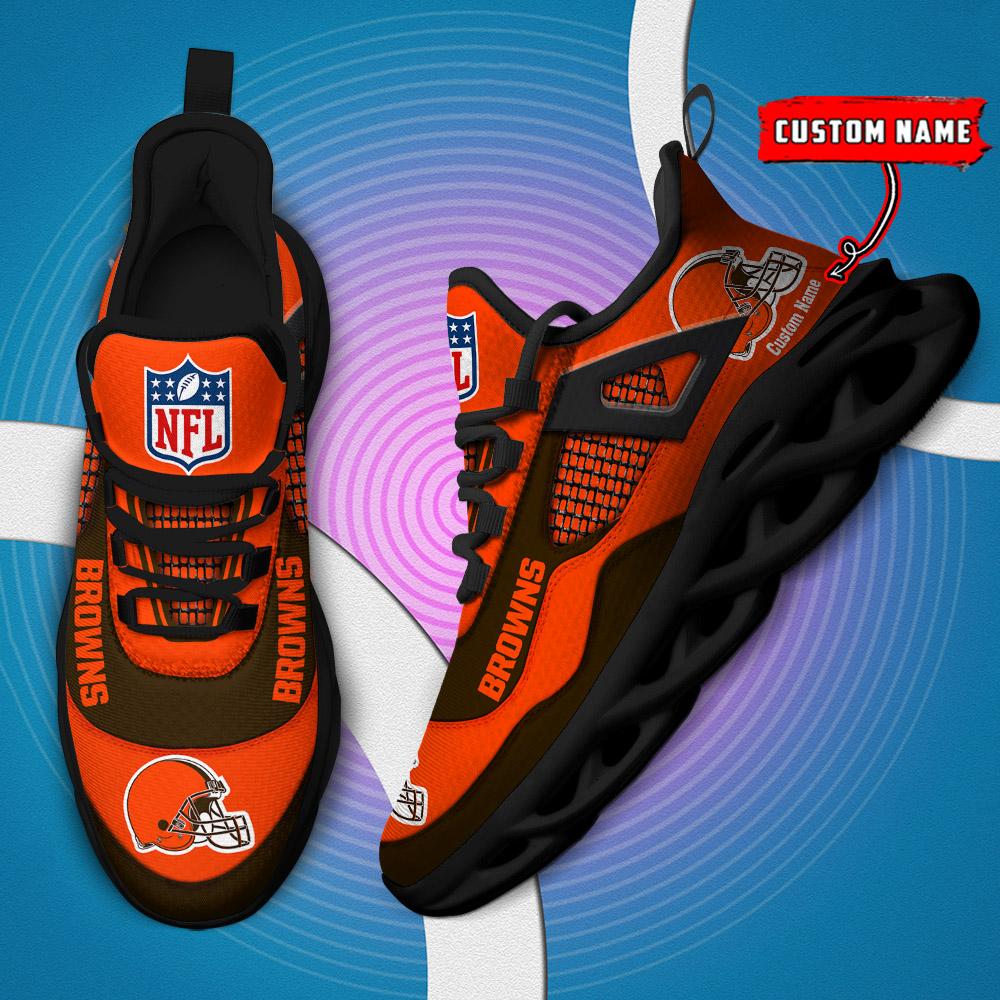 FoxnFish Cleveland Browns Max Soul Shoes Sneakers For Men And Women