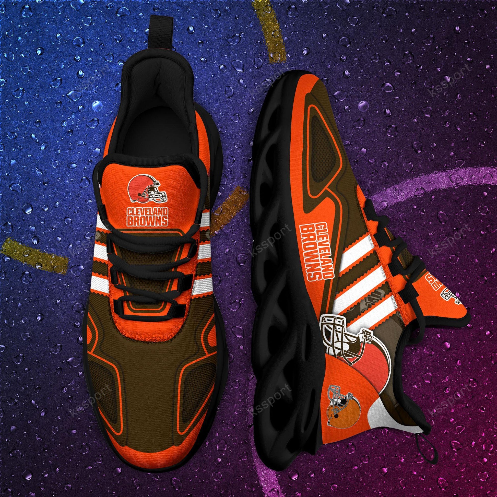 FoxnFish Cleveland Browns Max Soul Shoes Sneakers For Men And Women