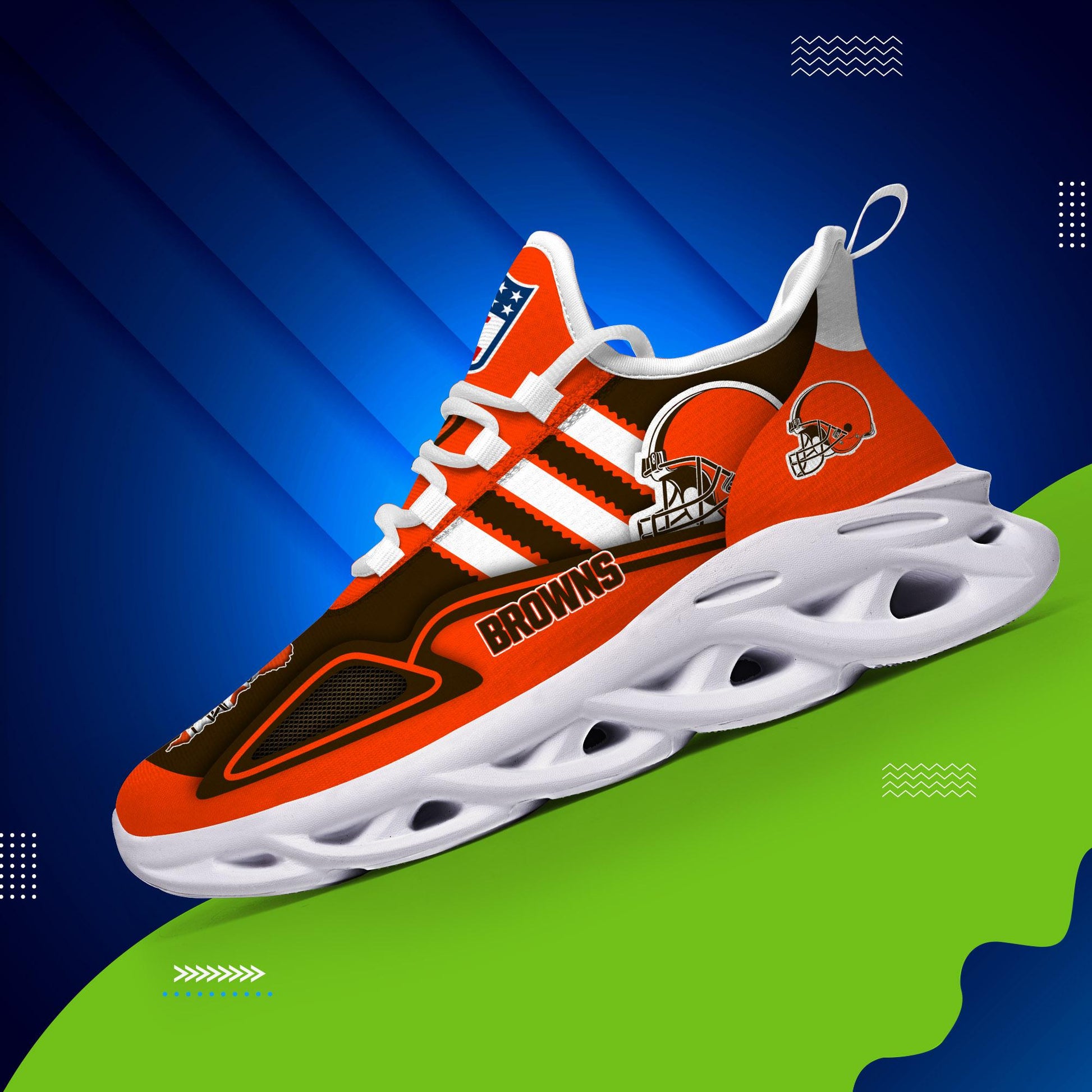 FoxnFish Cleveland Browns Max Soul Shoes Sneakers For Men And Women