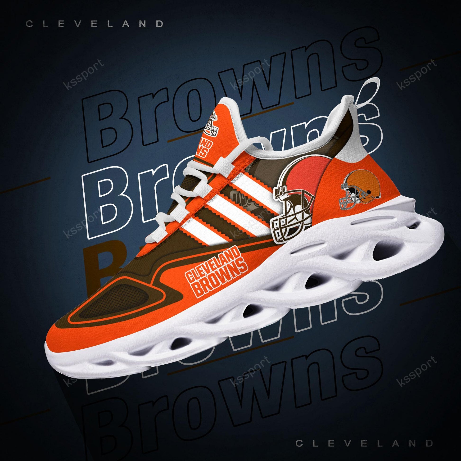 FoxnFish Cleveland Browns Max Soul Shoes Sneakers For Men And Women