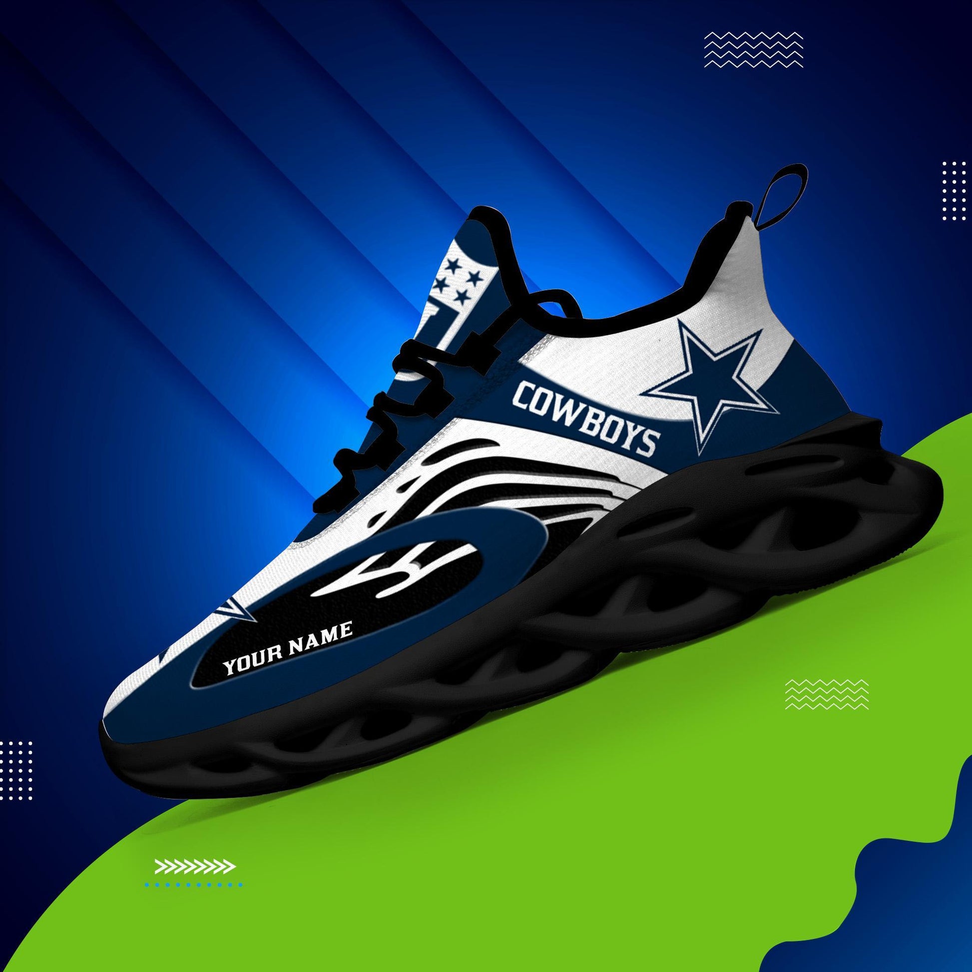 FoxnFish Dallas Cowboys Max Soul Shoes Sneakers For Men And Women