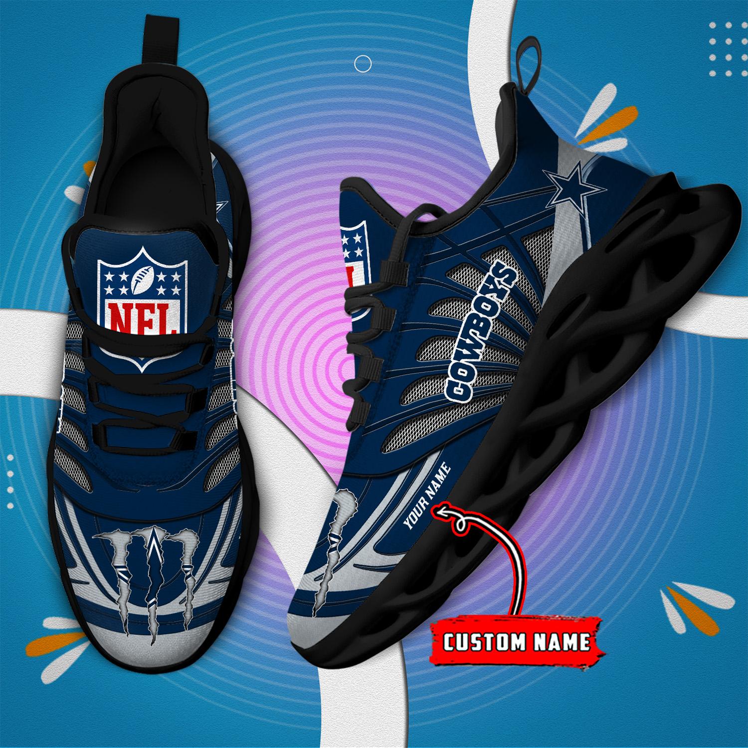 FoxnFish Dallas Cowboys Max Soul Shoes Sneakers For Men And Women