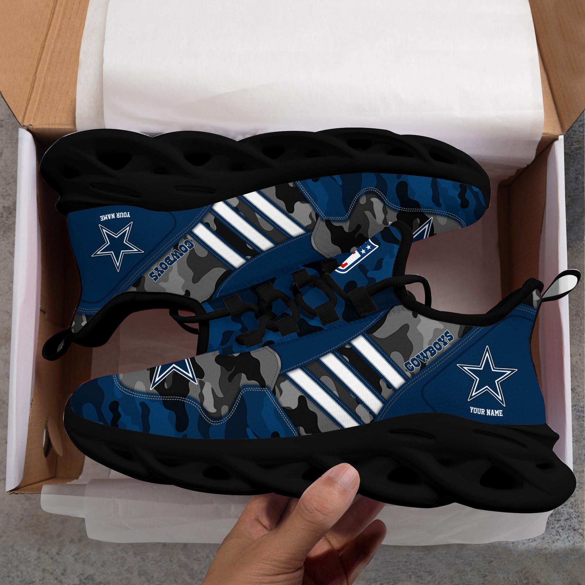 FoxnFish Dallas Cowboys Max Soul Shoes Sneakers For Men And Women